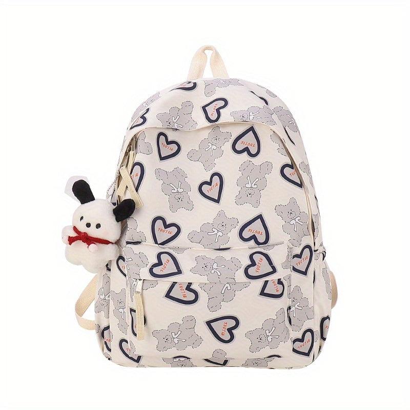 Cartoon Bear Backpack Casual School Bag Travel Backpack
