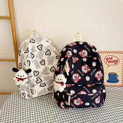 Cartoon Bear Backpack Casual School Bag Travel Backpack