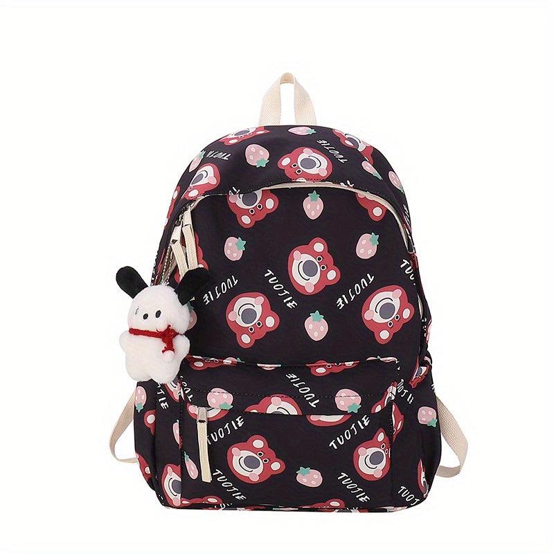 Cartoon Bear Backpack Casual School Bag Travel Backpack