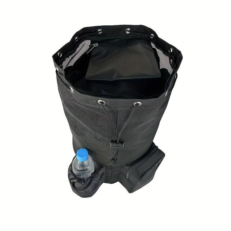 Men's Mesh Swim Backpack with Bottle Holder - Beach & Gym Bag