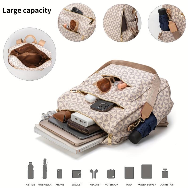 Print Backpack Large Capacity Casual Backpack