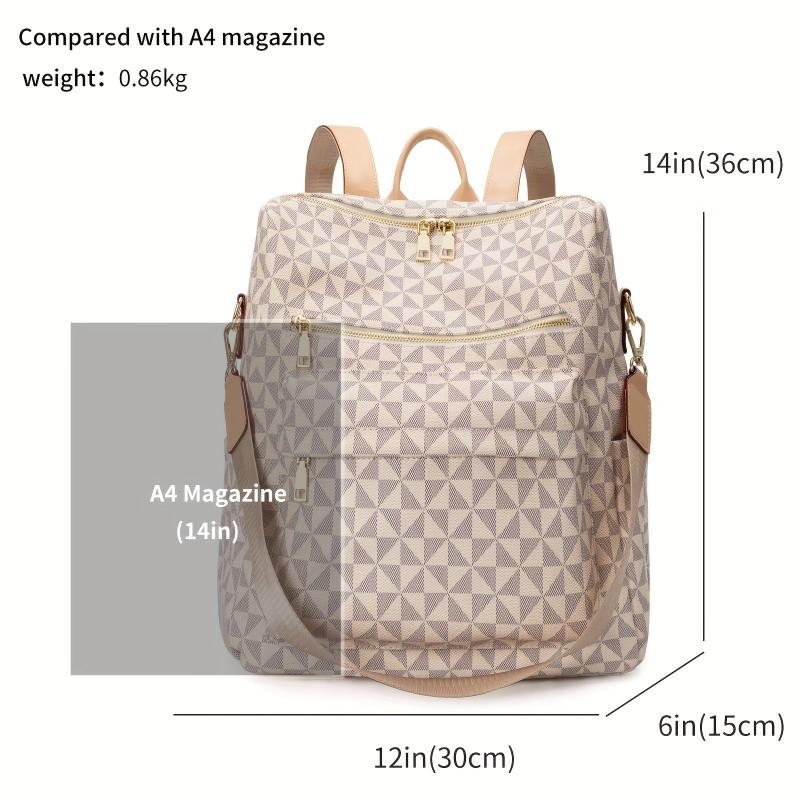 Print Backpack Large Capacity Casual Backpack