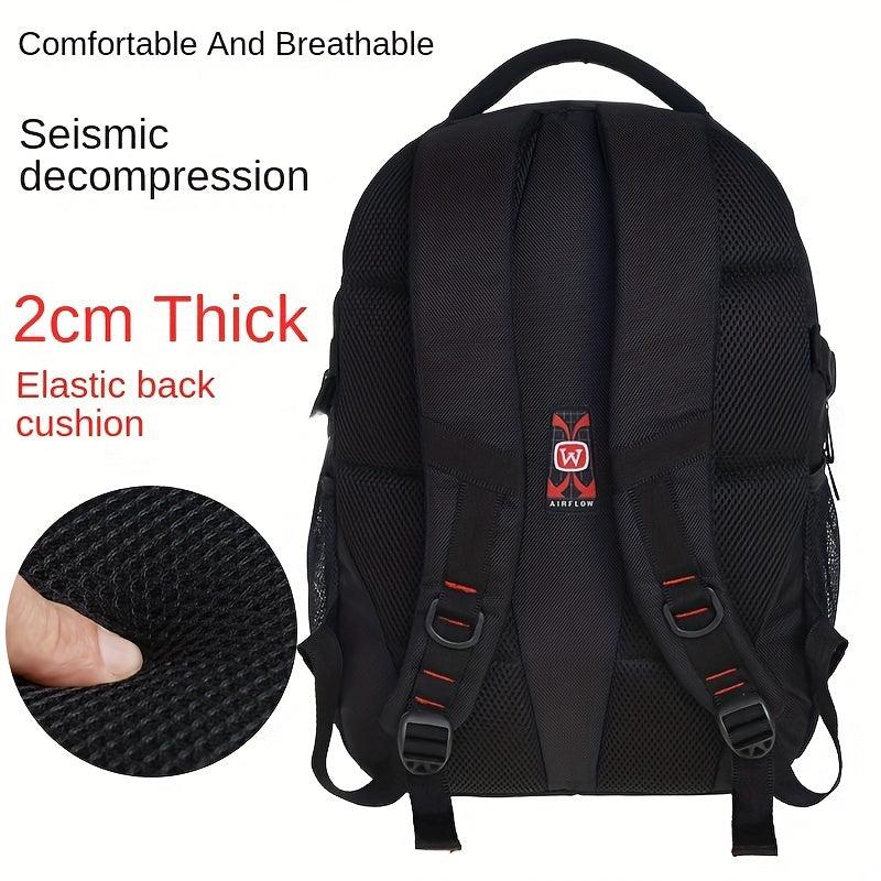 Large Capacity Business Backpack for Men, School Students, Travel - Black