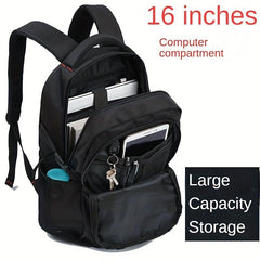 Large Capacity Business Backpack for Men, School Students, Travel - Black