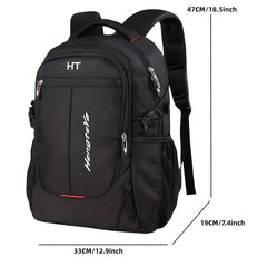 Large Capacity Business Backpack for Men, School Students, Travel - Black