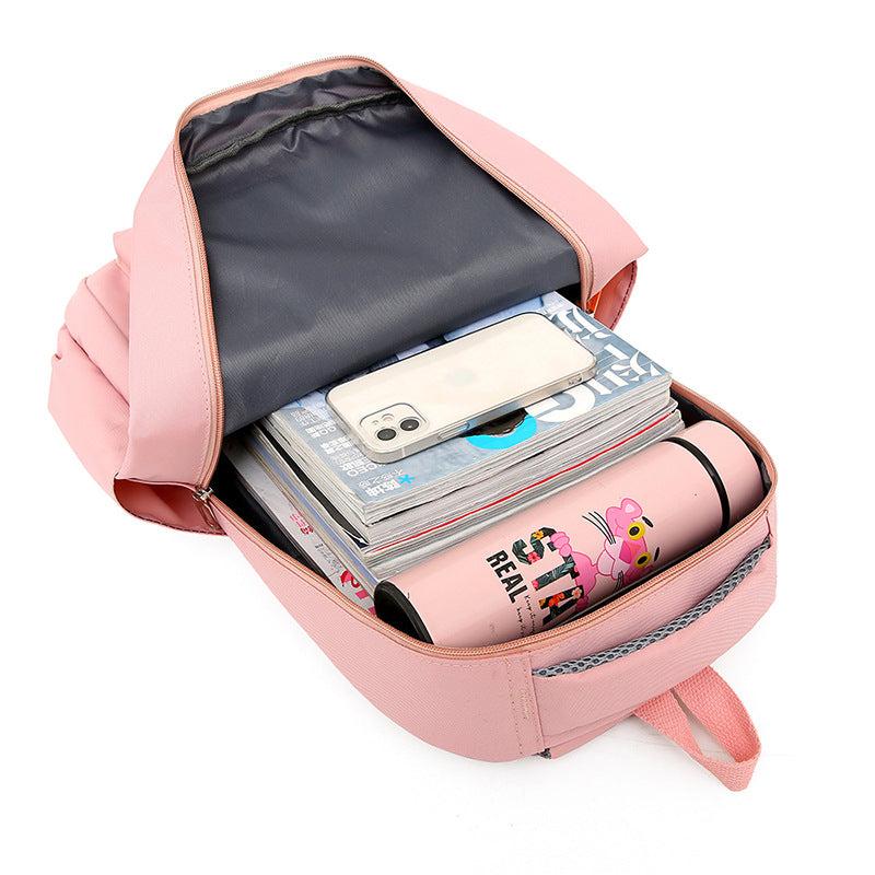Large Backpack Middle School High School Student School Bag Casual Backpack