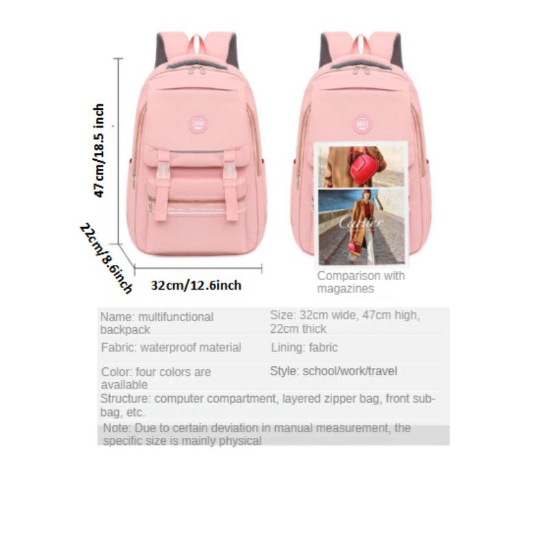 Large Backpack Middle School High School Student School Bag Casual Backpack