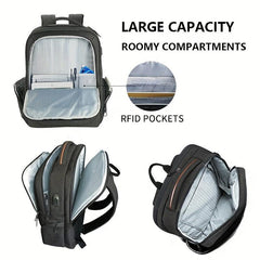 Waterproof Laptop Backpack with USB Charging Port