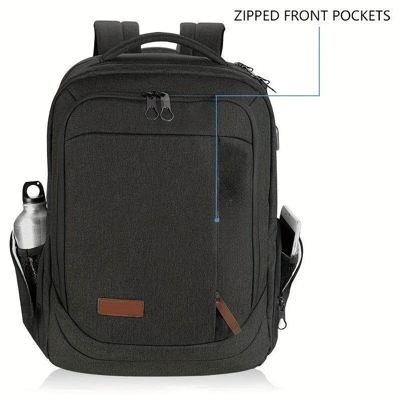 Waterproof Laptop Backpack with USB Charging Port