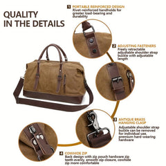 Outdoor Large Capacity Travel Bag Luggage Bag Casual Canvas Shoulder Bag Handbag