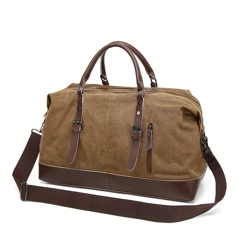 Outdoor Large Capacity Travel Bag Luggage Bag Casual Canvas Shoulder Bag Handbag