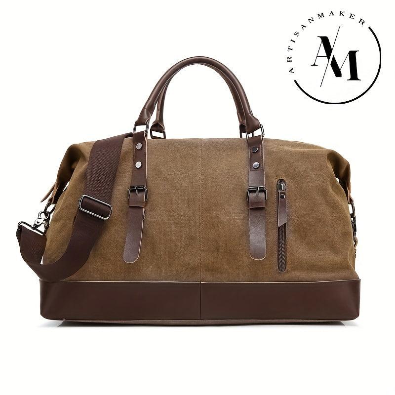 Outdoor Large Capacity Travel Bag Luggage Bag Casual Canvas Shoulder Bag Handbag