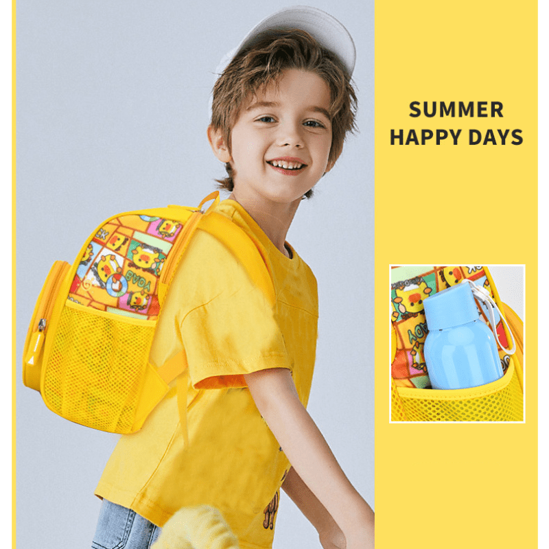 Kids Waterproof Cartoon Schoolbag with Spine Protection
