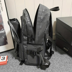 Men's Large Capacity Casual Backpack Stylish Schoolbag Travel Bag