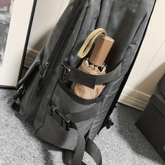 Men's Large Capacity Casual Backpack Stylish Schoolbag Travel Bag