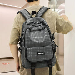 Men's Large Capacity Casual Backpack Stylish Schoolbag Travel Bag