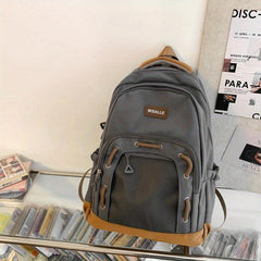 Retro Backpack High School College Student Schoolbag