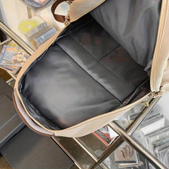 Retro Backpack High School College Student Schoolbag
