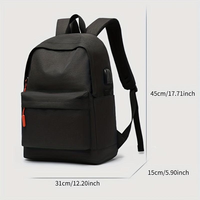 Casual Oxford Cloth Backpack Large Capacity Schoolbag Travel Bag