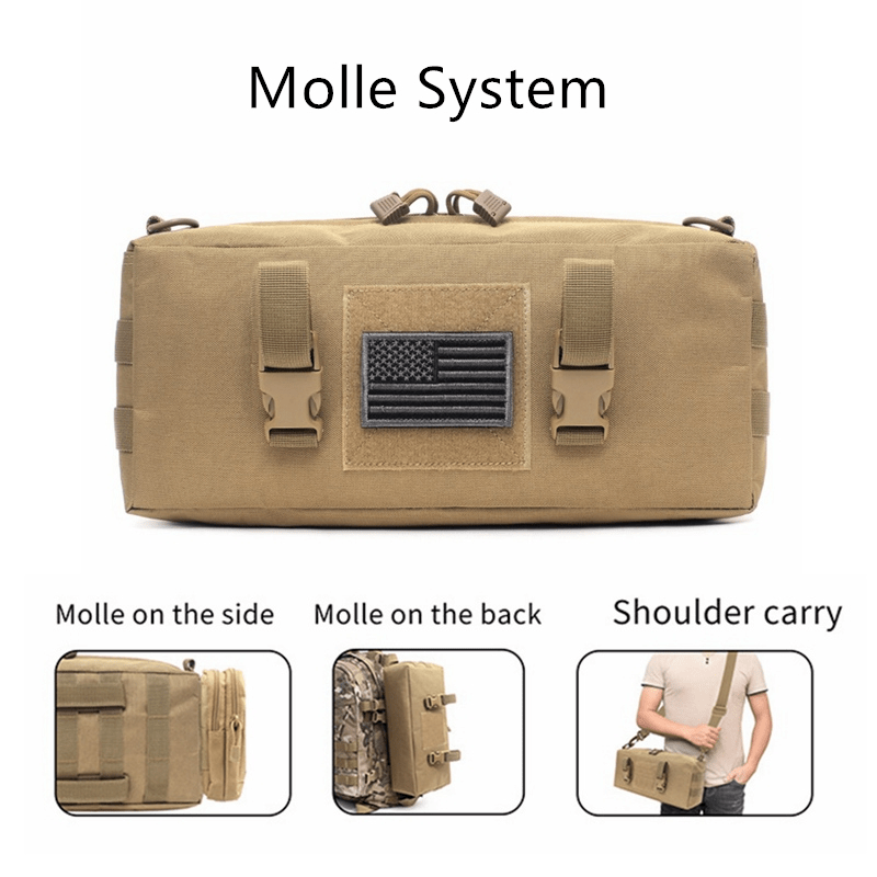 Tactical Molle Bag Large Capacity Crossbody Bag for Outdoor Sports