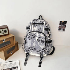 High School Schoolbag Casual Style Large Capacity Travel Backpack