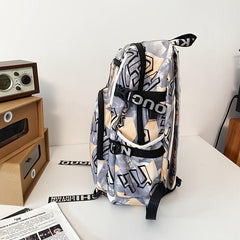 High School Schoolbag Casual Style Large Capacity Travel Backpack