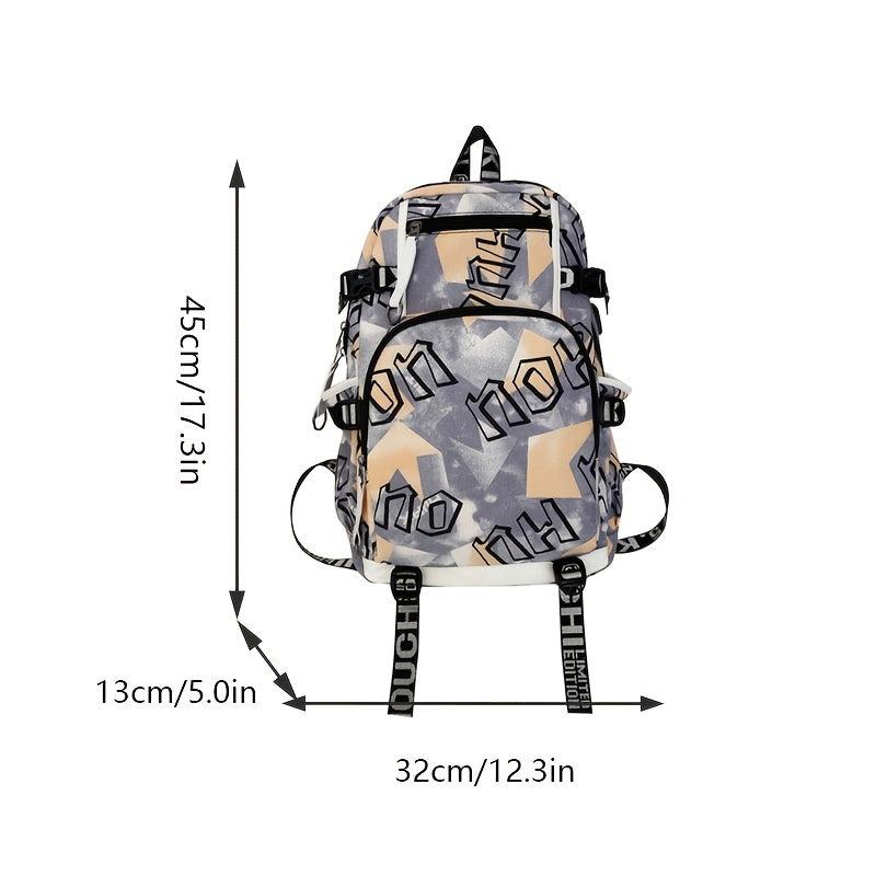 High School Schoolbag Casual Style Large Capacity Travel Backpack