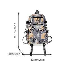 High School Schoolbag Casual Style Large Capacity Travel Backpack
