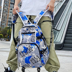 High School Schoolbag Casual Style Large Capacity Travel Backpack