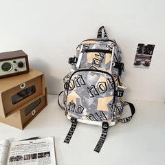 High School Schoolbag Casual Style Large Capacity Travel Backpack