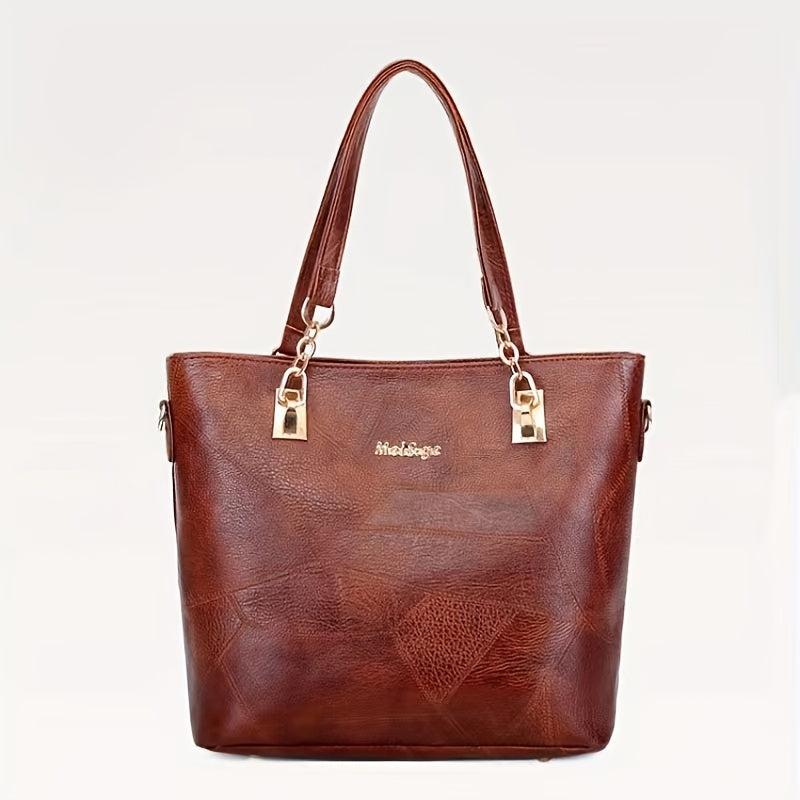 Large Capacity 6 Pc Set Textured Shoulder Crossbody Bags