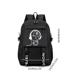 MezyTicky Casual Sports Backpack Large Capacity Waterproof Schoolbag