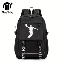 MezyTicky Casual Sports Backpack Large Capacity Waterproof Schoolbag