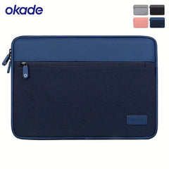 Air Cushion Shockproof Laptop Sleeve 33.78-37.08cm Waterproof Business Style Gre
