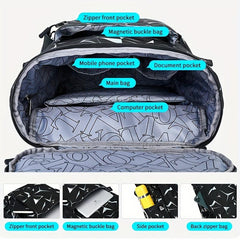 Waterproof Laptop Backpack w/ USB Charging Port, Fits 39-62cm Laptop