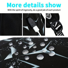 Waterproof Laptop Backpack w/ USB Charging Port, Fits 39-62cm Laptop