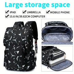Waterproof Laptop Backpack w/ USB Charging Port, Fits 39-62cm Laptop
