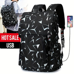 Waterproof Laptop Backpack w/ USB Charging Port, Fits 39-62cm Laptop