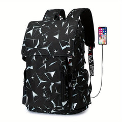 Waterproof Laptop Backpack w/ USB Charging Port, Fits 39-62cm Laptop
