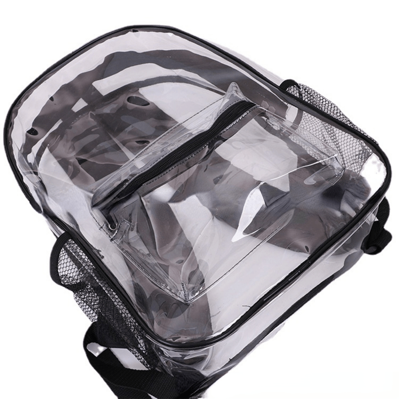 Transparent PVC Backpack Versatile Bag for Travel Daily Use