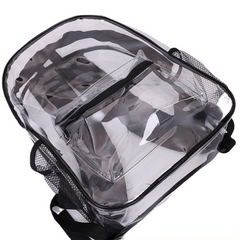 Transparent PVC Backpack Versatile Bag for Travel Daily Use