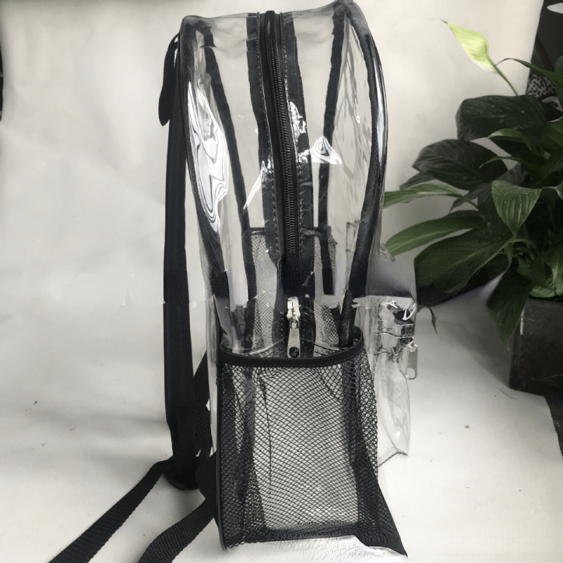 Transparent PVC Backpack Versatile Bag for Travel Daily Use