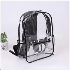 Transparent PVC Backpack Versatile Bag for Travel Daily Use