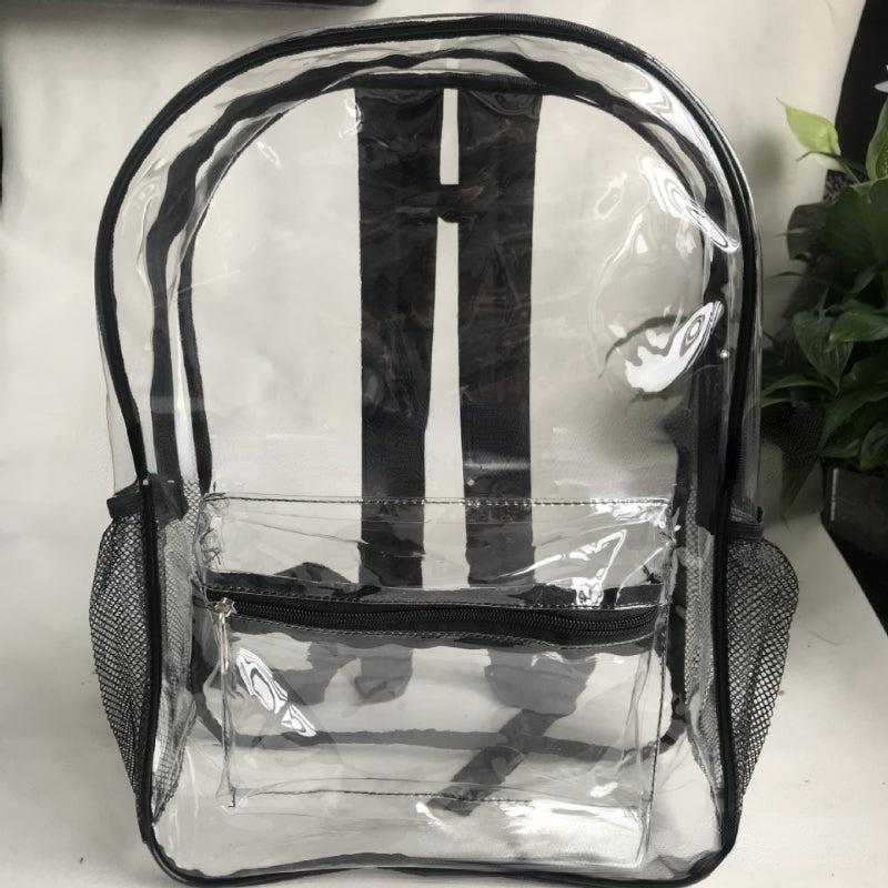 Transparent PVC Backpack Versatile Bag for Travel Daily Use