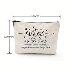 Sisters Are Like Stars Makeup Bag Case For Sister Birthday Friends Gift