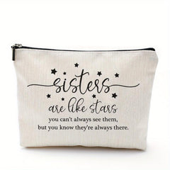 Sisters Are Like Stars Makeup Bag Case For Sister Birthday Friends Gift