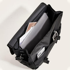 1pc Black Business Commuter Briefcase - Large Capacity Storage