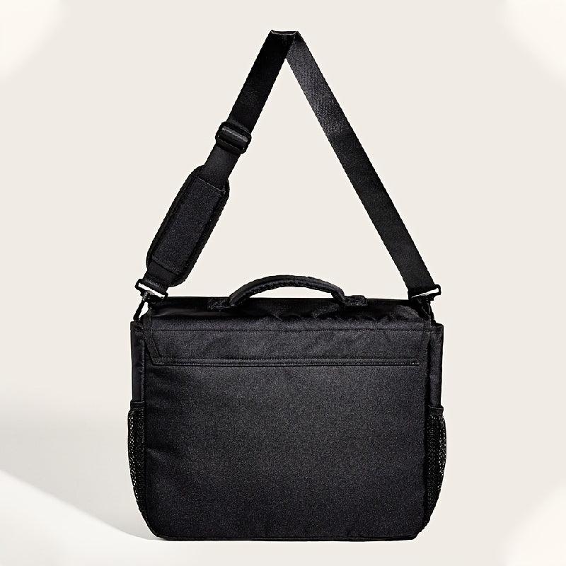 1pc Black Business Commuter Briefcase - Large Capacity Storage