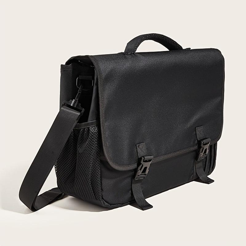 1pc Black Business Commuter Briefcase - Large Capacity Storage
