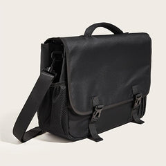 1pc Black Business Commuter Briefcase - Large Capacity Storage